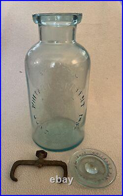 72 oz MILLVILLE ATMOSPHERIC FRUIT JAR WHITALL'S PATENT JUNE 18TH 1861 (K-17)