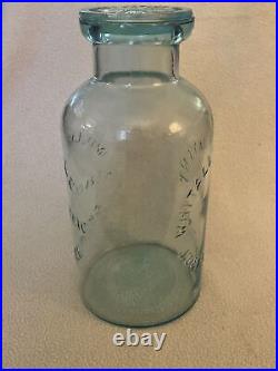 72 oz MILLVILLE ATMOSPHERIC FRUIT JAR WHITALL'S PATENT JUNE 18TH 1861 (K-17)