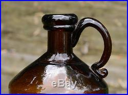 A. M. BININGER & CO NO. 19 BROAD NEW YORK whiskey bottle antique applied handle