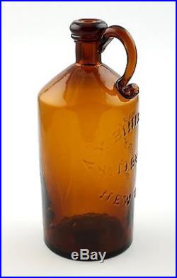 A. M. Bininger & Co. No. 19 Broad St New York Antique Glass Bottle