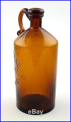 A. M. Bininger & Co. No. 19 Broad St New York Antique Glass Bottle