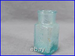 A. Trasks Magnetic Ointment New York Aqua Pontiled Medicine Bottle Backwards Ns