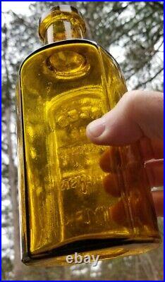 AMAZING COLOR antique bottle Reed and Carnrick Pharmacists New York