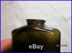 ANTIQUE E ROOME TROY, NEW YORK PONTIL SNUFF BOTTLE DUG IN NEW ORLEANS 1850's