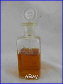 ANTIQUE RARE Perfume Bottle Richard Hudnut NY with Original Embossed Stopper