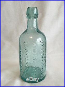 Aqua Upper, Lower & Congress Hall Mineral Spring Avon Ny Saratoga Water Bottle