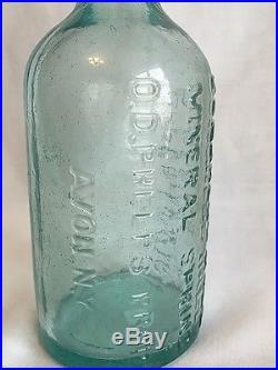 Aqua Upper, Lower & Congress Hall Mineral Spring Avon Ny Saratoga Water Bottle