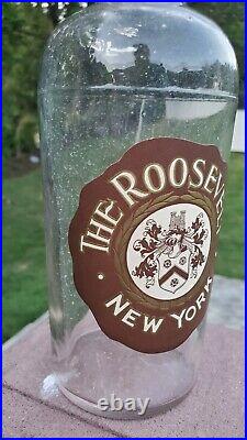 ATTIC MINT 1920s Roosevelt Hotel Manhattan NYC New York Liquor Bottle