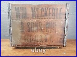 Advertising Milk Bottle Shipping Crate, William Weckerle, Buffalo NY