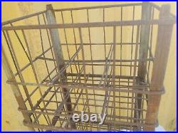 Advertising Wire Dairy Milk Crates De Long's NEW YORK GLENS FALLS NY SET OF 3