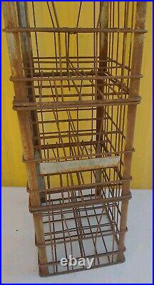 Advertising Wire Dairy Milk Crates De Long's NEW YORK GLENS FALLS NY SET OF 3