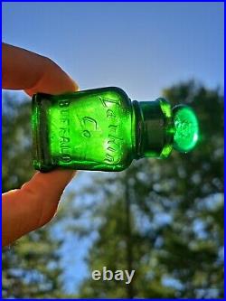 Amazing Deep Emerald Green Old Larkin Soap Bottle? Green Scent Buffalo Bottle