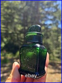 Amazing Deep Emerald Green Old Larkin Soap Bottle? Green Scent Buffalo Bottle