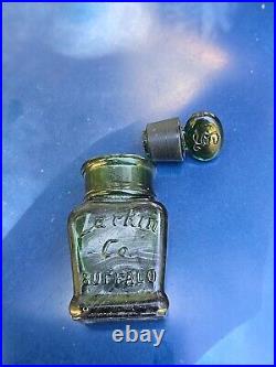 Amazing Deep Emerald Green Old Larkin Soap Bottle? Green Scent Buffalo Bottle