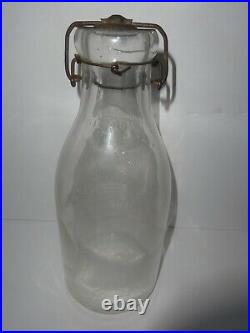 Antique (1890-1910) Isaac W. Rushmore, Brooklyn, Ny. 1 Quart Milk Bottle