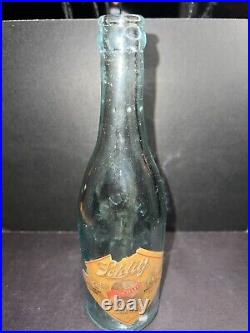 Antique 1900s Pre Prohibition Schlitz Beer Bottle Corning Ny Valentine Rettig