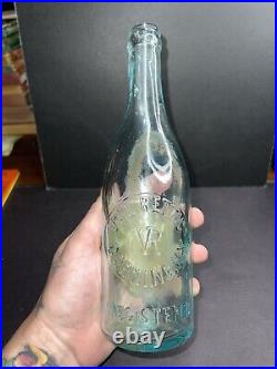 Antique 1900s Pre Prohibition Schlitz Beer Bottle Corning Ny Valentine Rettig