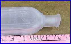 Antique 1912 PALMER Bottle Embossed NEW YORK Perfume Toilet Water CORK BLOB TOP