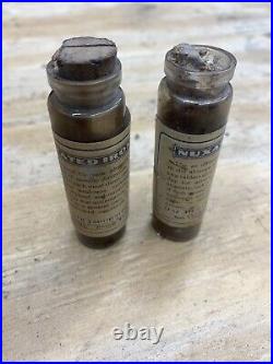Antique 1920s Medicine Bottle Nuxated Iron NY Ty Cobb Baseball Read Desc