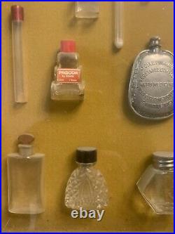 Antique 1930s LOT Perfume Bottles L'Origan de Coty, Lucien Lelong, Paris NY etc