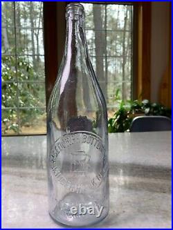 Antique 32 oz Soda Bottle Embossed Risedorph Bottling Kinderhook NY New York