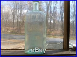 Antique 8 1/4 LARKIN SOAP Co. Buffalo, New York, Glass Bottle, Light Aqua Color
