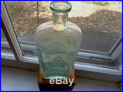 Antique 8 1/4 LARKIN SOAP Co. Buffalo, New York, Glass Bottle, Light Aqua Color