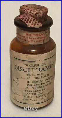 Antique American Pharmical Laboratories Medicine Bottle New York NY Rare