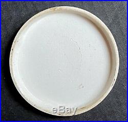 Antique American Pot Lid Advertising USA NY Holloways Ointment Early Transferwar
