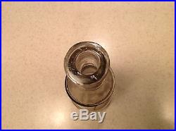 Antique Apothecary Barber Shampoo Bottle LeVarn's Mettowee New York Clear Bottle