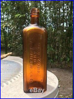 Antique BItters Bottle LIPPMANS GERMAN BITTERS NEW YORK SAVANNAH GA GEORGIA