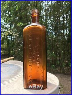 Antique BItters Bottle LIPPMANS GERMAN BITTERS NEW YORK SAVANNAH GA GEORGIA
