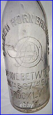 Antique Beer Bottle Golden Horn Brewing Co Brooklyn NY Blob Top