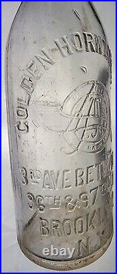 Antique Beer Bottle Golden Horn Brewing Co Brooklyn NY Blob Top