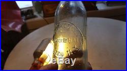 Antique Blob Flip Top Beer/Soda Bottle Pat Maloney Cobewbb Hall Owego, NY -GR8