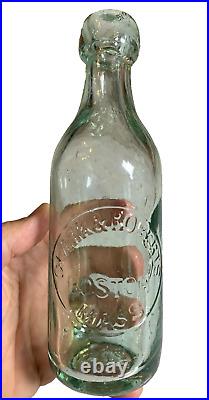 Antique Blob Top CLARK & ROBERTS Beer Bottle BOSTON MA QUANDT BREWING TROY NY