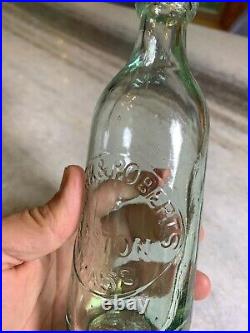 Antique Blob Top CLARK & ROBERTS Beer Bottle BOSTON MA QUANDT BREWING TROY NY