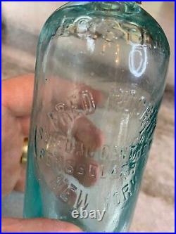 Antique Blob Top Fred Roshirt Bottle Schodack Center Rensselaer County NYC NY