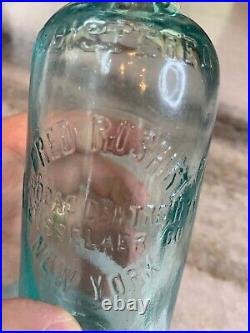 Antique Blob Top Fred Roshirt Bottle Schodack Center Rensselaer County NYC NY