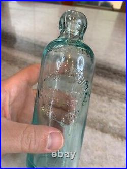 Antique Blob Top Fred Roshirt Bottle Schodack Center Rensselaer County NYC NY