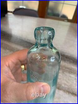 Antique Blob Top Fred Roshirt Bottle Schodack Center Rensselaer County NYC NY