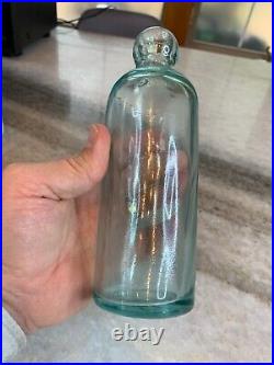 Antique Blob Top Fred Roshirt Bottle Schodack Center Rensselaer County NYC NY