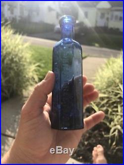 Antique Bottle C. Heimstreet&Co. Troy NY Cobalt Blue Bottle