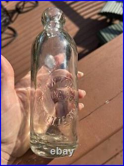 Antique Bottle Fayette City Blob Top New York Bottling Works Excellent See Pics