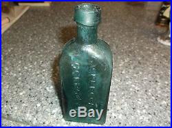 Antique Bottle G. W. Merchant Lockport NY Super Old & Crude Super Green