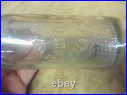 Antique Bottle GEO M White Bottler bubble top Cairo NY Hand Blown 7oz registere