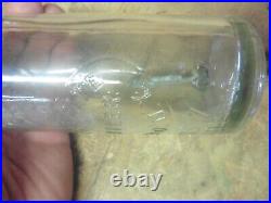 Antique Bottle GEO M White Bottler bubble top Cairo NY Hand Blown 7oz registere