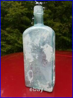 Antique Bristol's Sarsaparilla Bottle Old New York Cure Bottle with Crude Lip