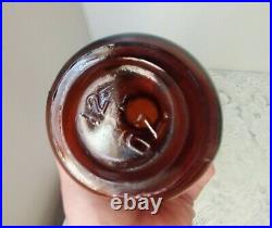 Antique Brown Glass Medicine Bottle withLabel William R. Warner & Co. NY St. Louis