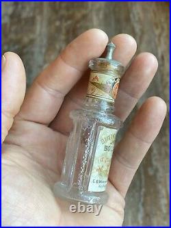 Antique CB Woodworth & Sons NY Bottle BUTTON HOLE BOUQET HANDKERCHIEF EXTRACT